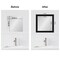 Amanti Art Mirror Makeover Bathroom Mirror Frame Border Kit - Fully Assembled Peel and Stick Frame - Mirror NOT Included - Avon Black Trim